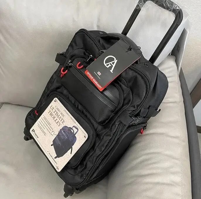 

20 Inch Business Travel Rolling luggage bag Travel Suitcase Rolling Backpack Spinner Wheels Travel Trolley bag Wheeled backpack