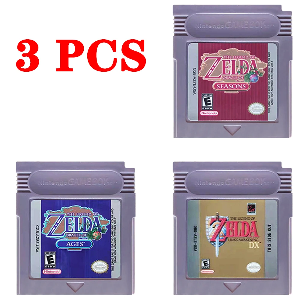 

Картридж для видеоигр Zelda seriстойкий 16-битный GBC, картридж для классической игры Legend OF Zelda с английским языком