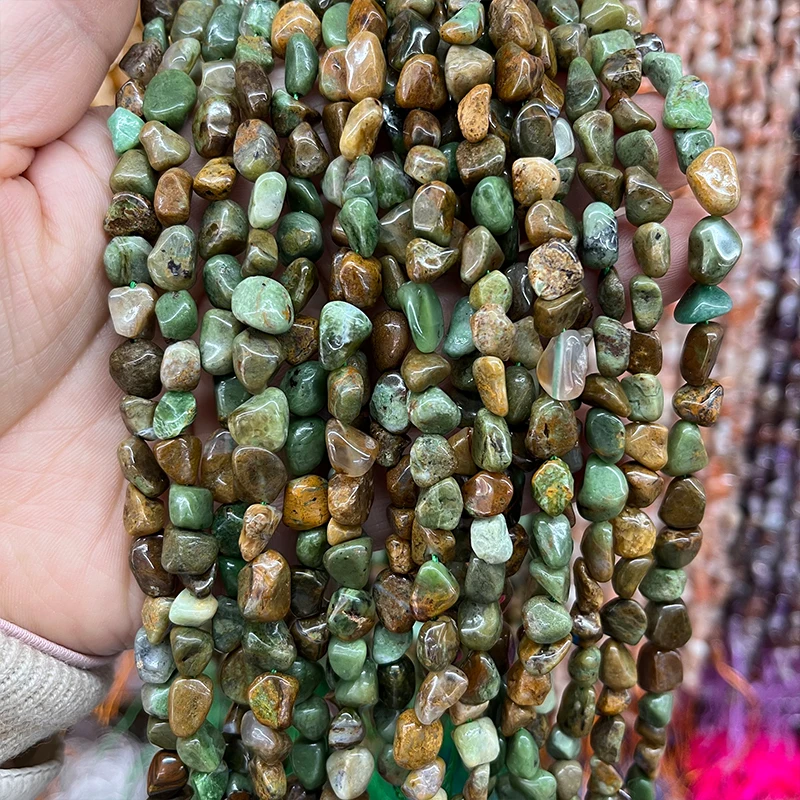 

Ассиметричные голубые апатитные браслеты 7 мм из натурального камня, свободные женские ожерелья, аксессуары, нитка 15 дюймов