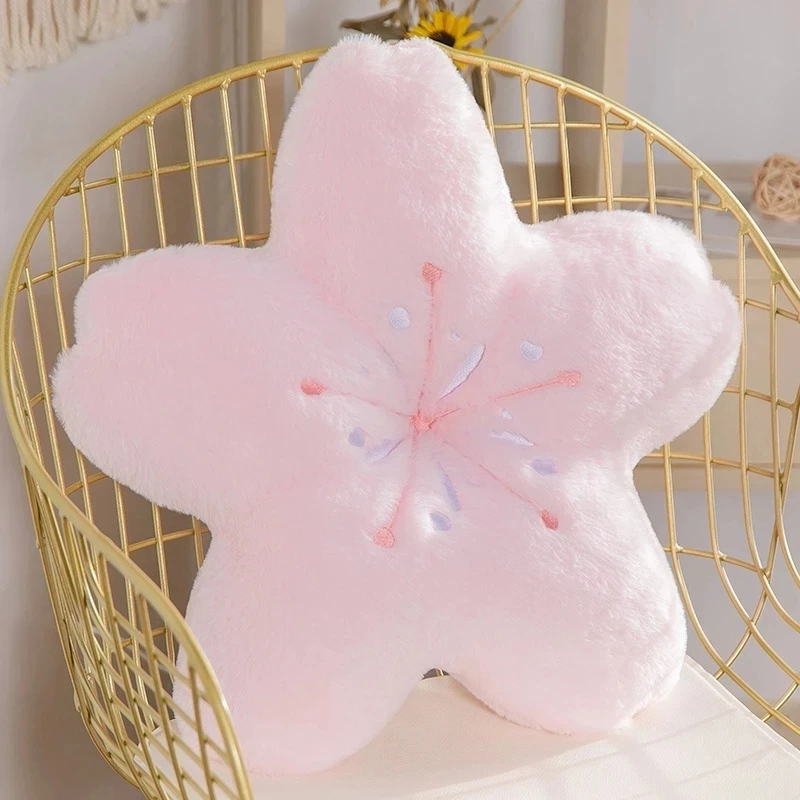 

Cherry Blossoms Cushion Cute Flower Plush Toys Stuffed Soft Creative Plants Dolls Sofa Bed Pillow For Kids Girls Birthday Gifts