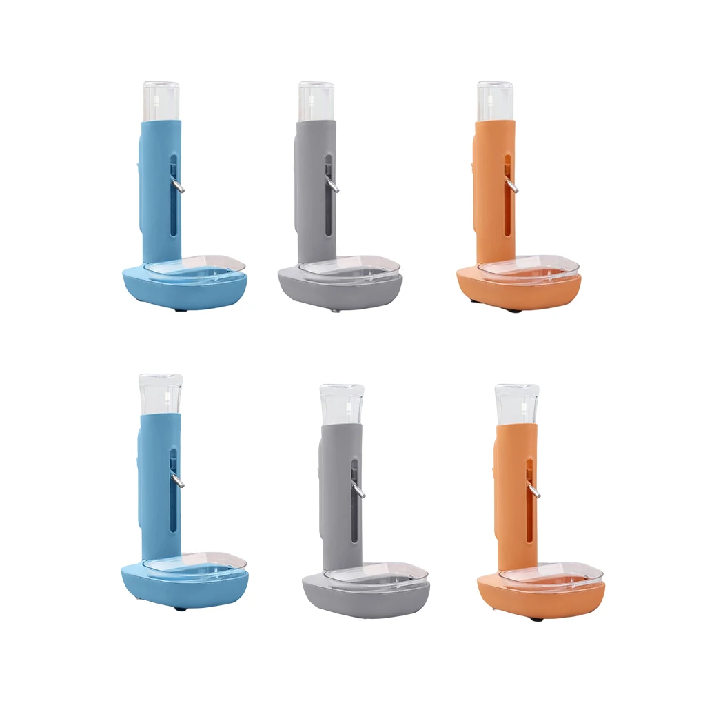 

Pet Water Dispenser Not Wet Mouth Automatic Cats Dogs Plastic 680ML Vertical Standing Feeding Kettle Drinking Feeder