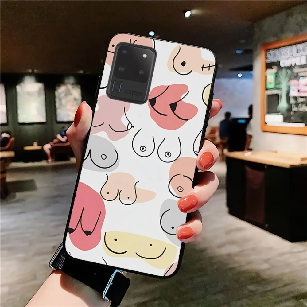 Чехол для телефона с принтом Boobs Art Samsung S 9 10 20 21 22 23 30 24 plus lite Ultra FE S10lite Fundas