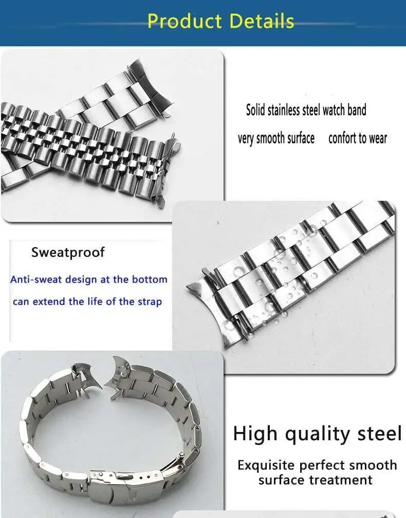 Мужской браслет из нержавеющей стали Originalstype для Skx007009 SKX175 SKX173 20 мм 22 мм изогнутый ремешок для часов (art.: 3920cc93205d2) - 3920cc93205d2