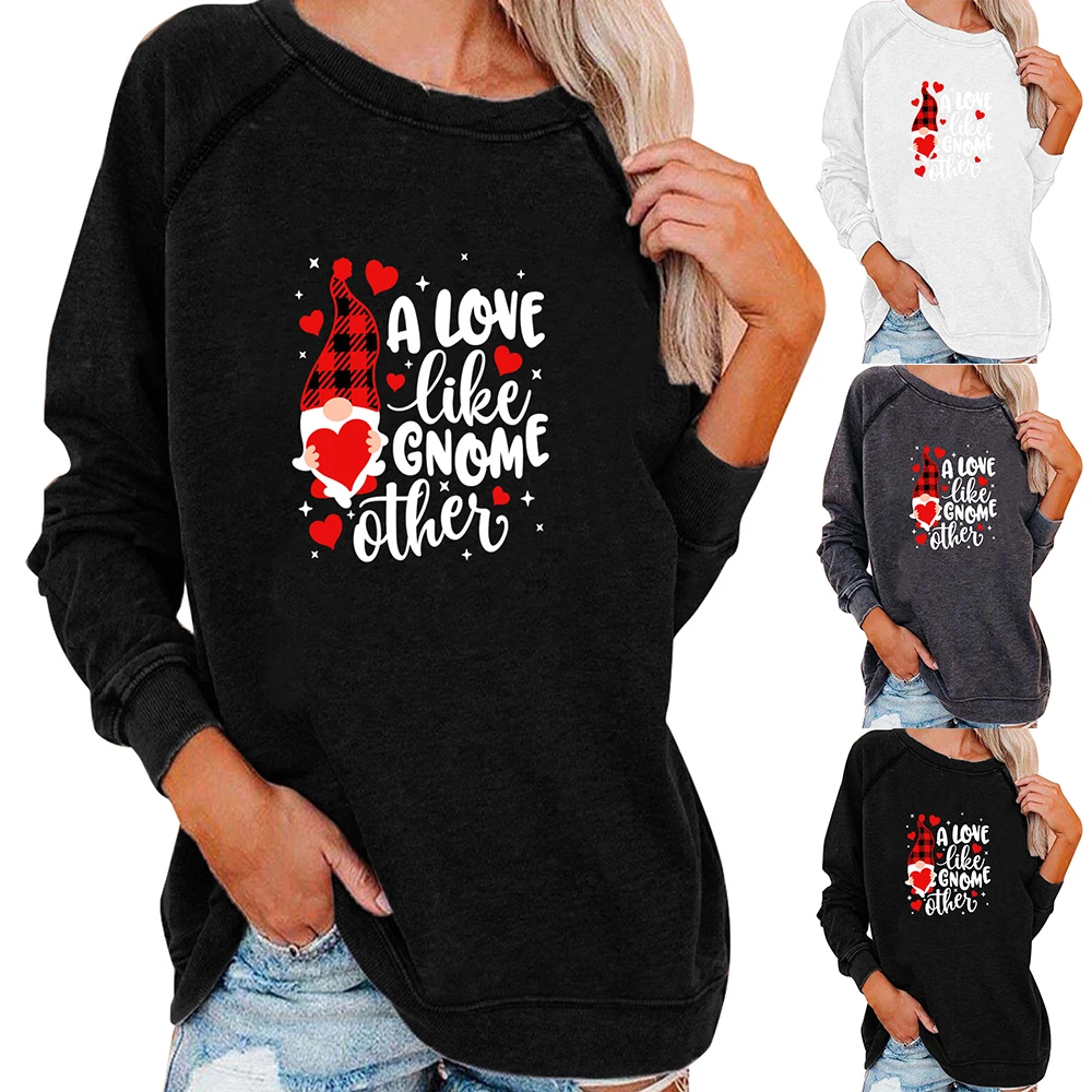 

Женский модный Свободный Повседневный пуловер с длинным рукавом и принтом, блузка, футболка, Топы, Женский свитшот с длинным рукавом, одежда