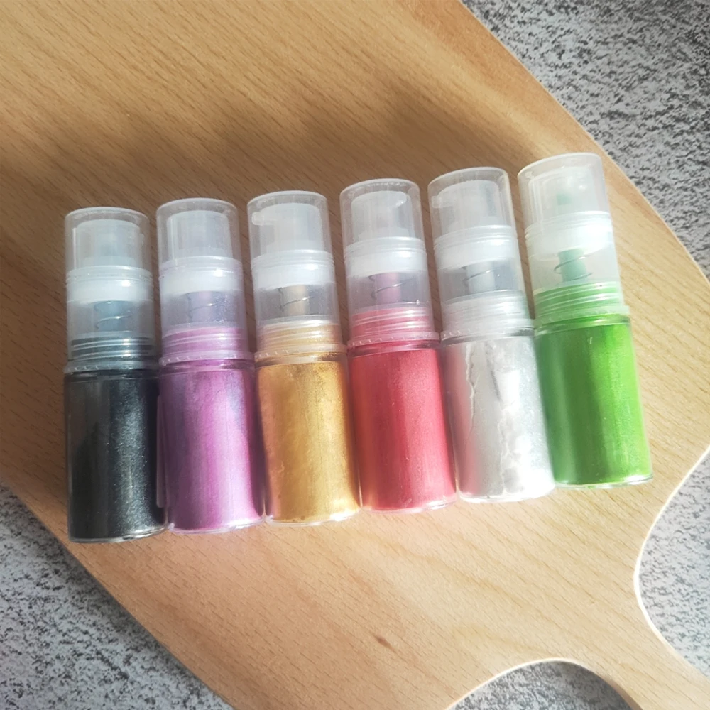 Мерцающая серебряная и Золотая пудра в форме мусса распылитель для выпечки