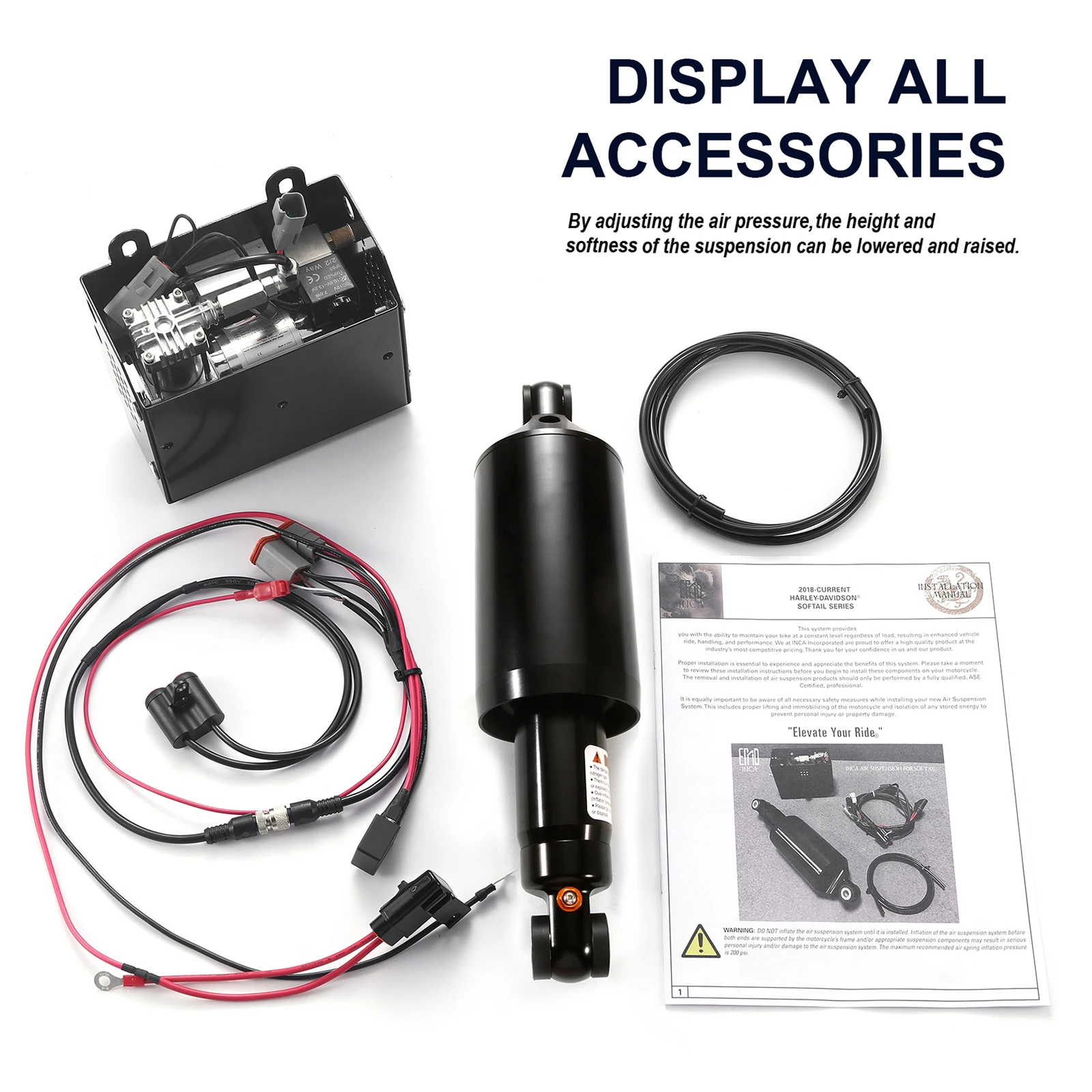 

Комплект пневматической подвески мотоцикла для Harley softail 2018-2023 лет