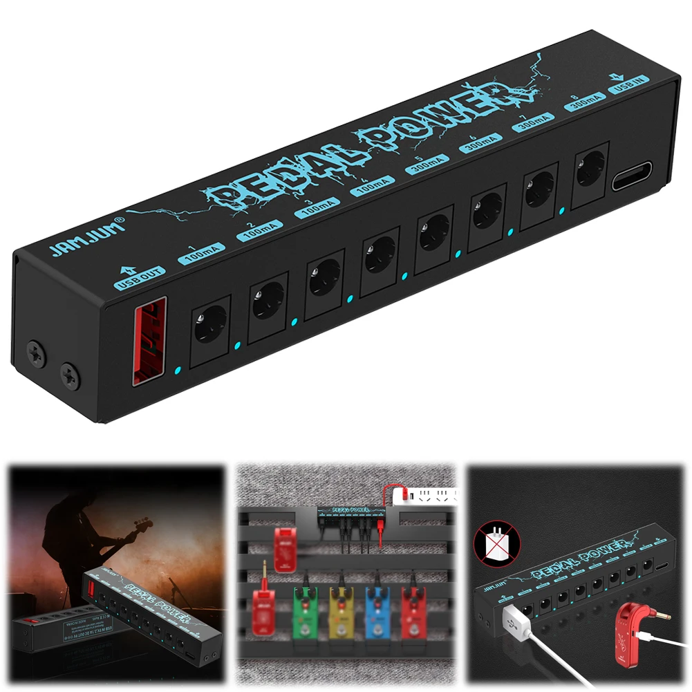 Блок питания для педали эффектов гитары защита от перегрузки по току низкий