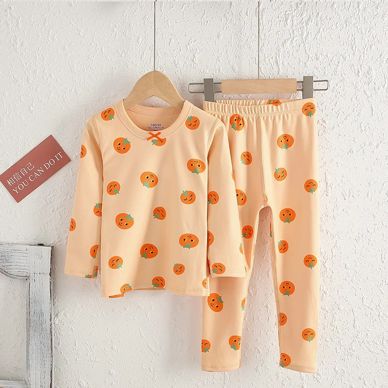 

Хлопковые Пижамные комплекты для девочек, пижамы на Хэллоуин для мальчиков, комплекты детской одежды, веселая одежда, домашняя одежда, пижа...
