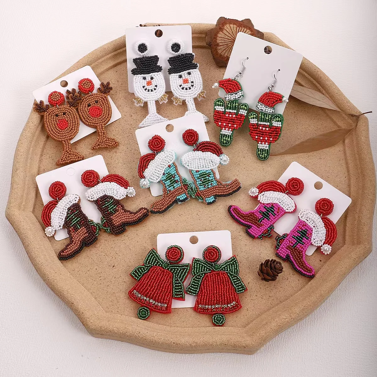 

2023 New Handmade Christmas Earrings Jewelry Gifts