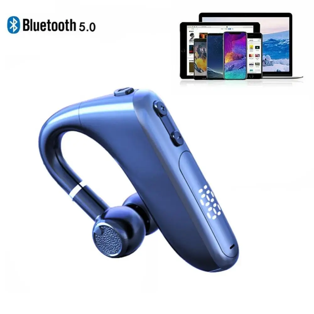 

Business Driving Call Single Ear In-ear Headset Stereo Bluetooth Earphone Battery Display Wireless Headphones Sport Earbuds
