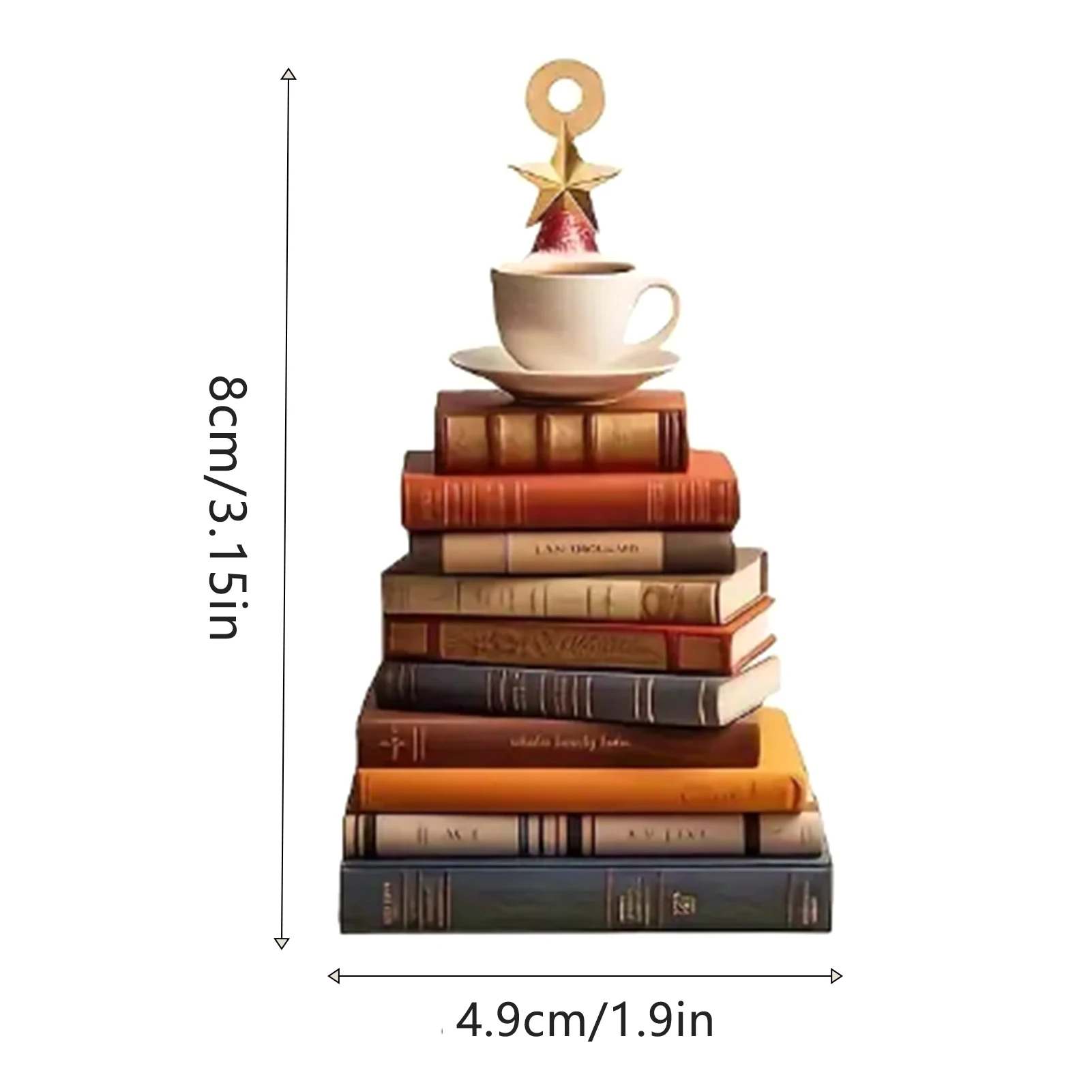 

Автомобильный акриловый стек книги, подвесной орнамент, подвеска для любителей чтения книг, декоративные поделки, домашняя вечеринка, рождественские подарки