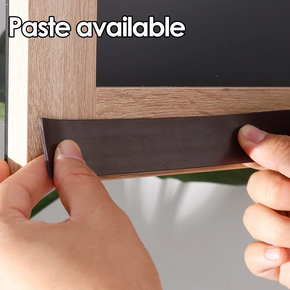 10/20/30 мм магнитная лента самоклеящаяся для дома фото холодильника кухни черные