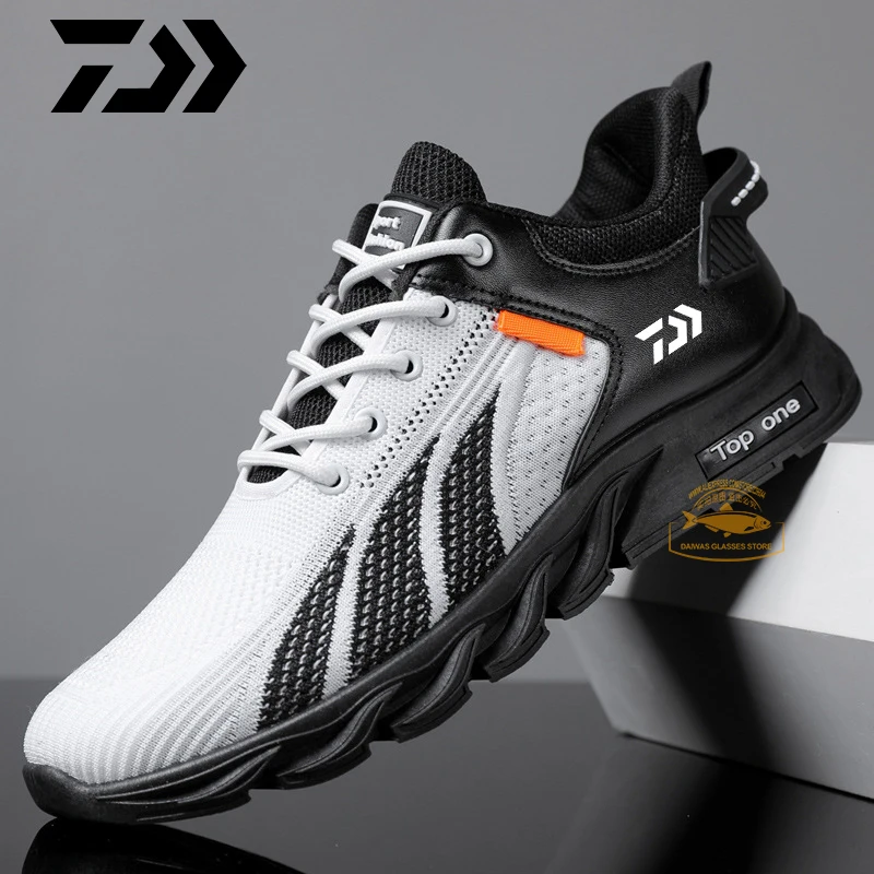 

New Daiwa Men's Breathable Wear Resisting Outdoor Fishing Shoes Summer Running Casual Sneakers Mountaineering Fishing Shoes