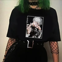 anime jujutsu kaisen gojo satoru t shirt womens hip hop punk tees fashion harajuku costume short sleeved tshirt unisex clothing