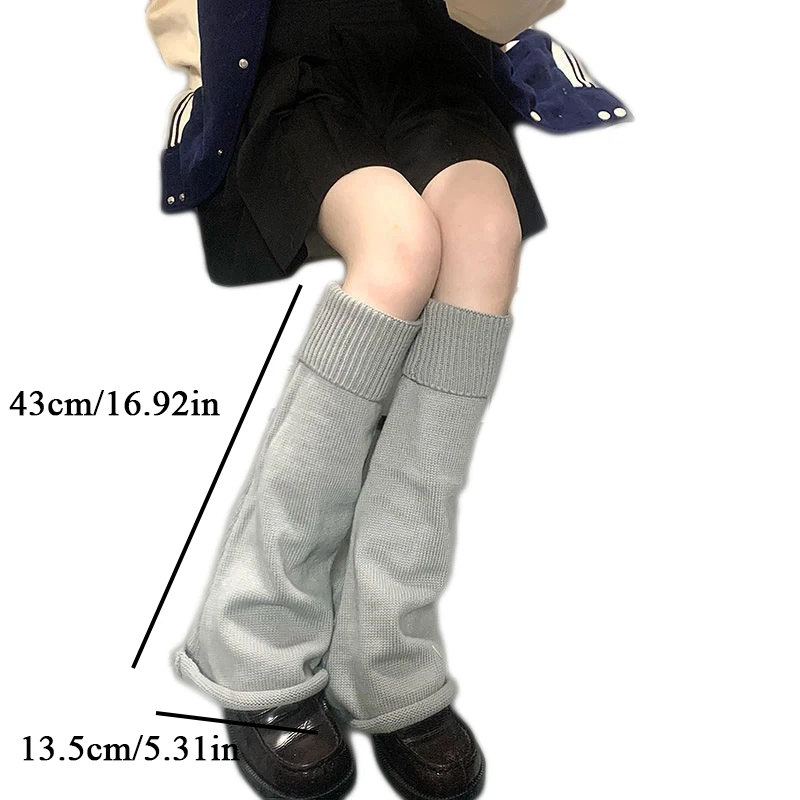 

Однотонные эластичные гетры, модные вязаные сапоги, Обложка средней длины, средней длины, весна-осень