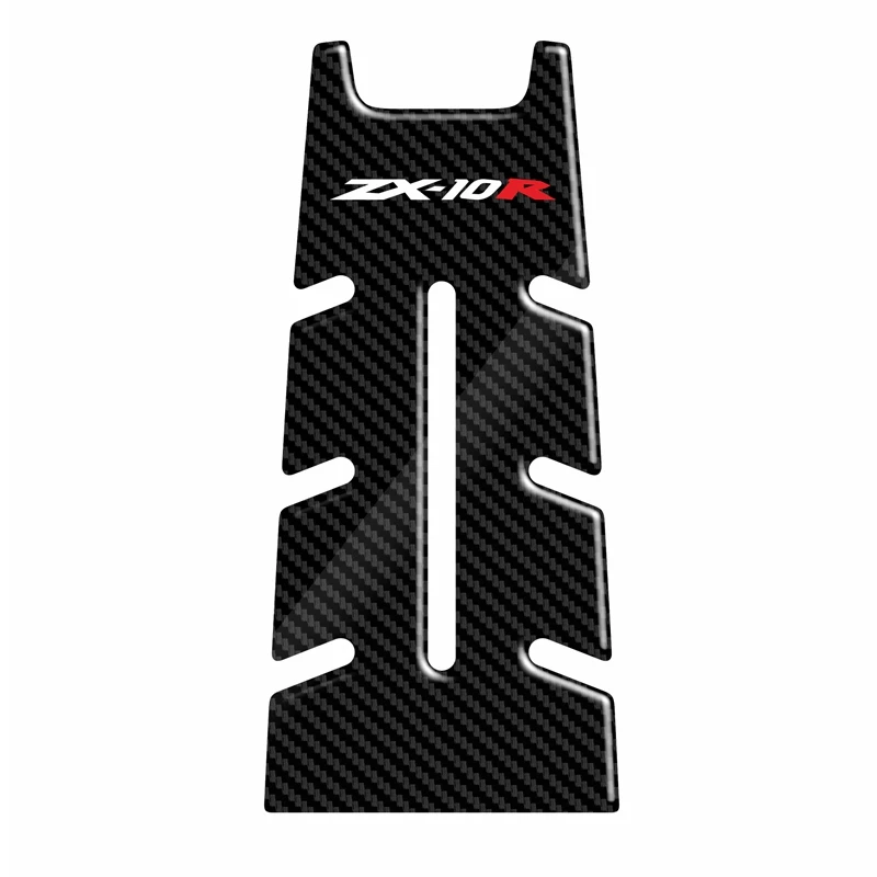 

5D Carbon-look Front Gas Fuel Tank Cover Protector Tank Pad Stickers For KAWASAKI ZX-10R ZX10R ZX 10R 2011-2017