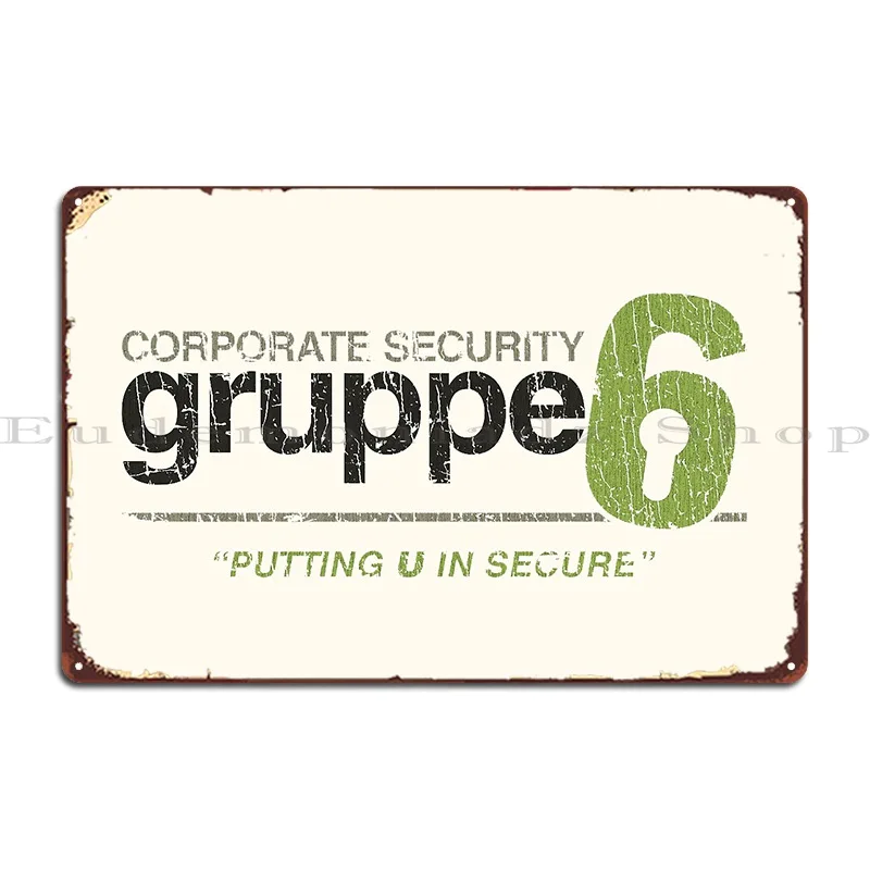 Металлическая табличка Gruppe 6 1961