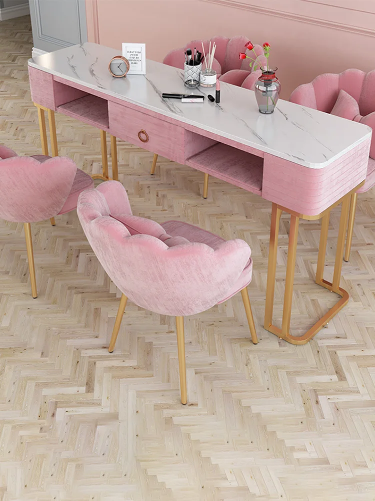 Профессиональный стеклянный Настольный скандинавский туалетный столик