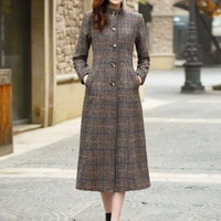 oversized chaqueta long woolen coat autumn winter elegant office coat blend winter long wool coat casaco feminina womens parka