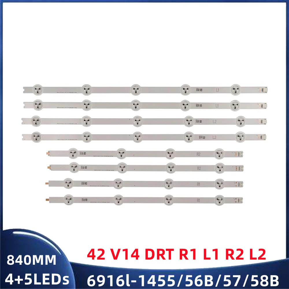 

LED Strips 42LA6300 LC420DUE PG F1 42"V14 DRT R1 L1 R2 L2 42PFH6309/88 42PFT6309/60 6916L-1455A 1455B 1456B 1457A 1457B 1458B