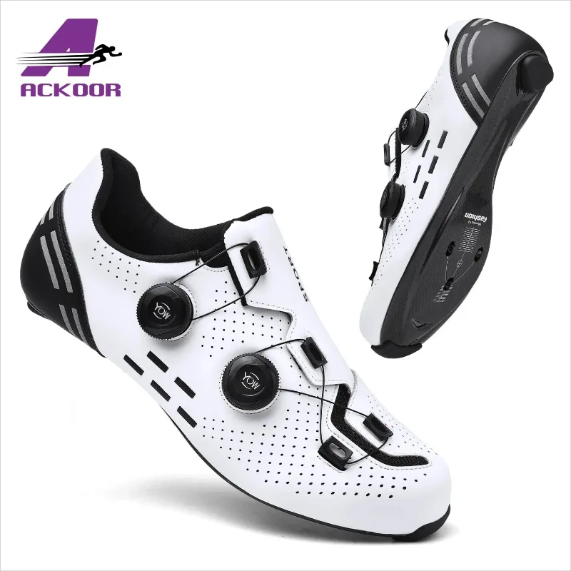 Мужские кроссовки из углеродного волокна совместимые с SPD для езды на велосипеде