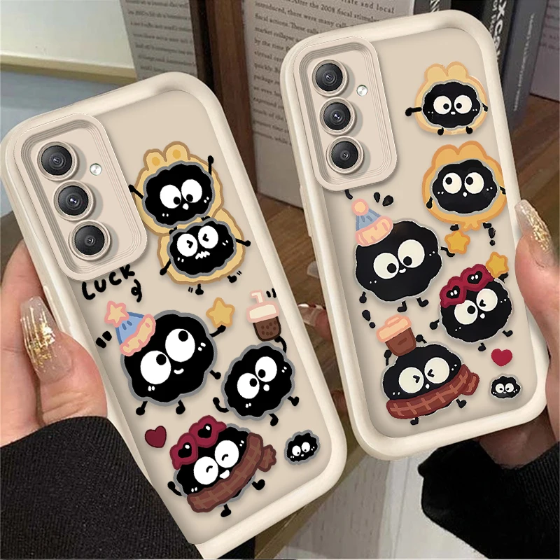 Чехол Cartoon Lovely Big Eye Eggette для Samsung Galaxy S25 S24 S23 Ultra S22 S21 Plus FE 5G A54 A34 A14 A73 A53 A33 Чехлы