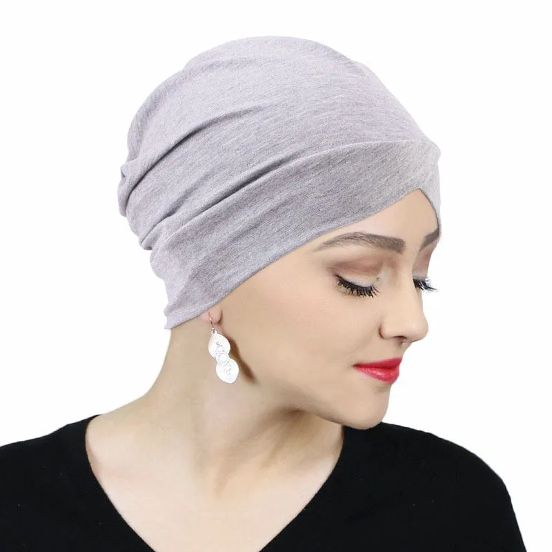 

Plain Women Muslim Modal Cotton Hijab Underscarf Chemo Cap Inner Hat Cross Strech Islamic Arab Turbante Femme Beanies Headwear