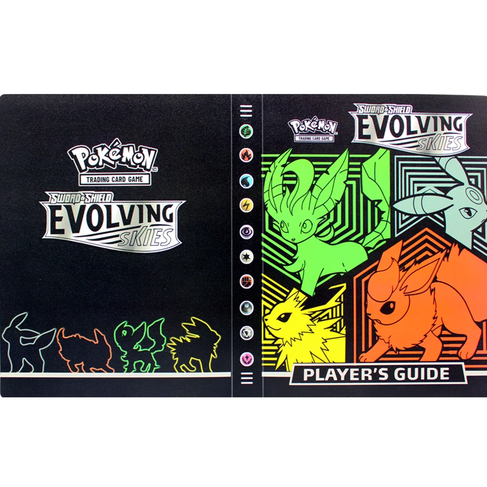 

Альбом для покемонов с мультяшными героями, 4 кармана, 240 карт, книга с аниме-картой, коллекционный держатель для карт покемона, папка, топ, иг...