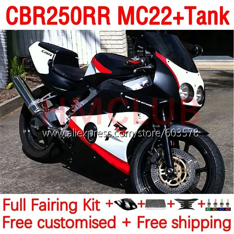 

+ Бак OEM для HONDA CBR250RR CBR250 CBR 250 RR 250RR MC22 90 91 92 93 94 1995 1996 1997 1998 1999 обтекатель 192No.36 глянцевый черный