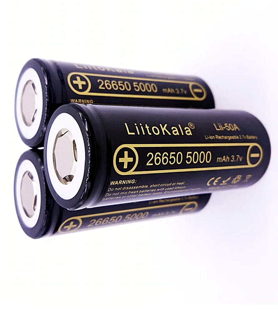 

Rechargeable Battery Lii-50A 26650 5000mAh Li-ion 3.7v Powerful Torch Ebike UK