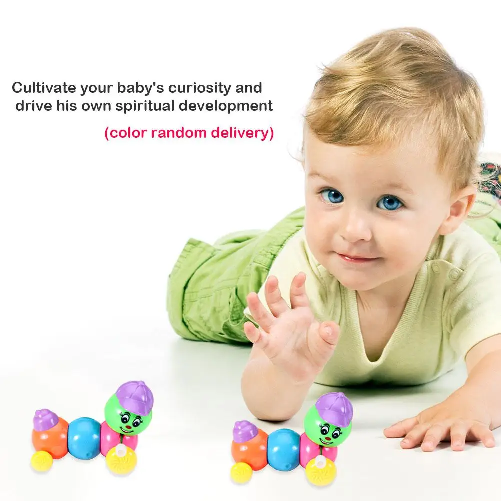 

Lovely Infant Clockwork Wind-up Caterpillar Toy Educational Toy Kids Gift Random Environmental Protection Safe Non-toxic