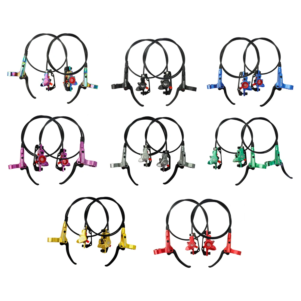 

MTB Bike Hydraulic Disc Brake Set Dual Piston Hydraulic Double-piston Brake Disc Brakes High-strength Aluminum Alloy Bike Parts