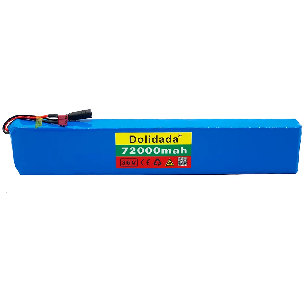 

2021 new 18650 battery pack 10s4p 36 V 72AH high power 600 W, suitable for electric bicycle lithium battery with charger sales