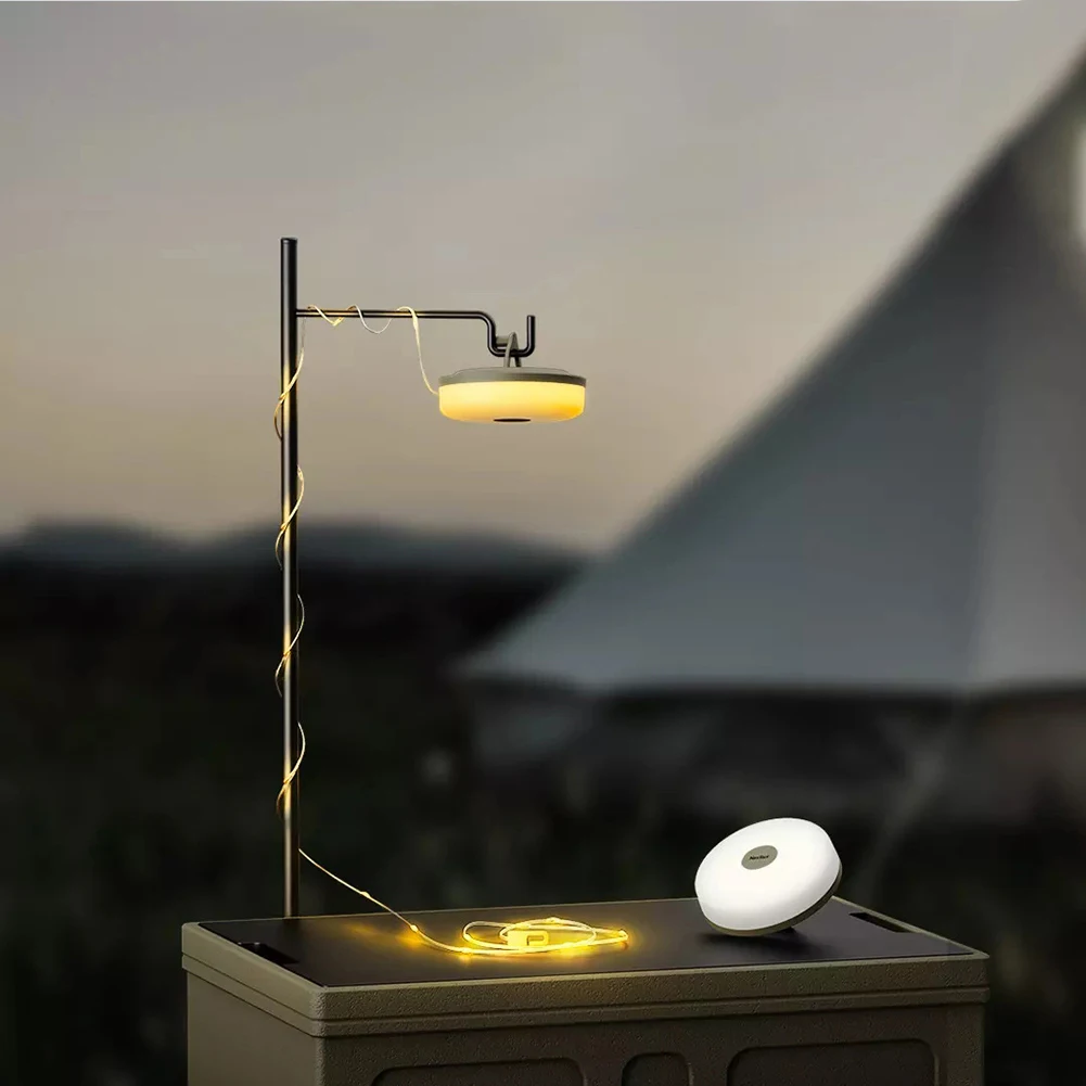 

Портативный многофункциональный фонарь для кемпинга, водонепроницаемый фонарь 1800 мАч, 10 м, перезаряжаемый, для создания атмосферы на открытом воздухе, декор палатки