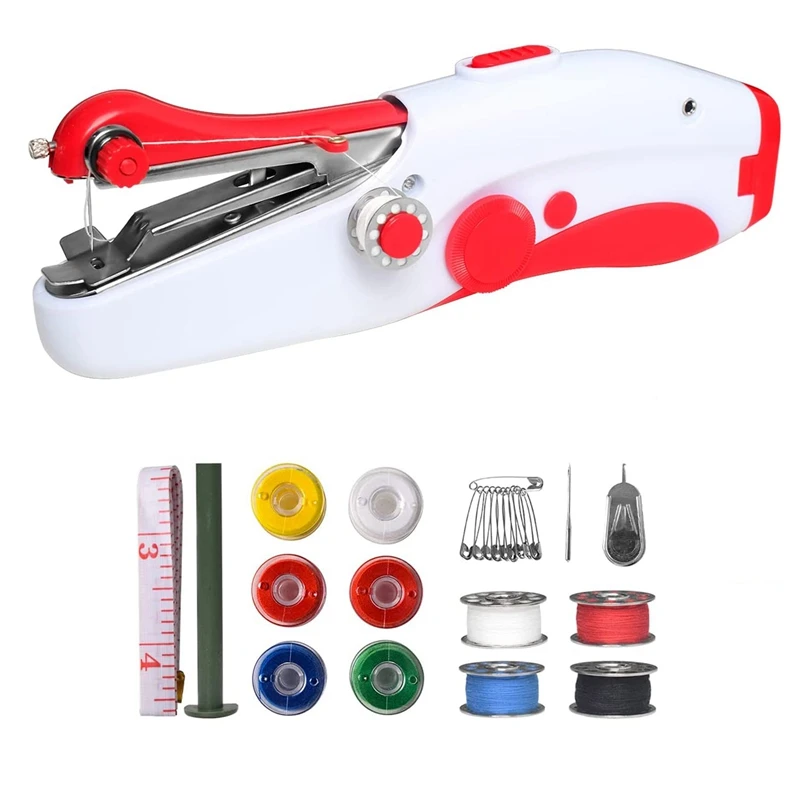 

HOT SALE Portable Hand-Held Electric Sewing Machine Mini Electric Sewing Machine For Adult, Fast Stitch Suitable For Fabrics