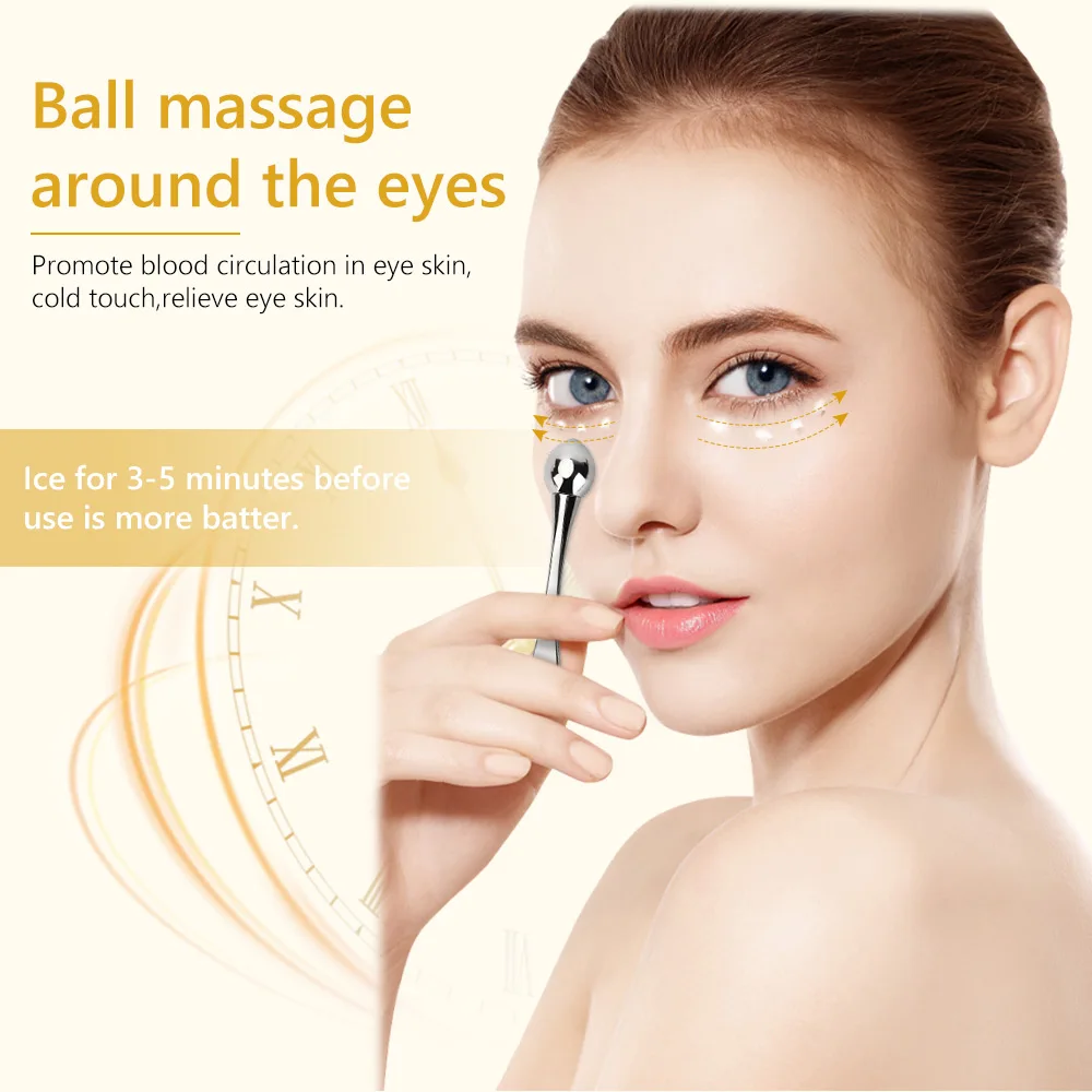 Аппликатор для крема глаз роликовая Массажная маска кожи вокруг с ложкой