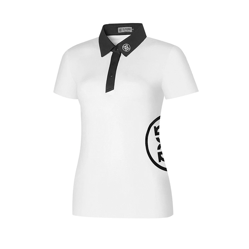 

Summer New In Women's Clothing Golf Sports T-Shirt Slim Fit Quick Dry Breathable White Or Black Ladies Short Sleeve POLO Shirt