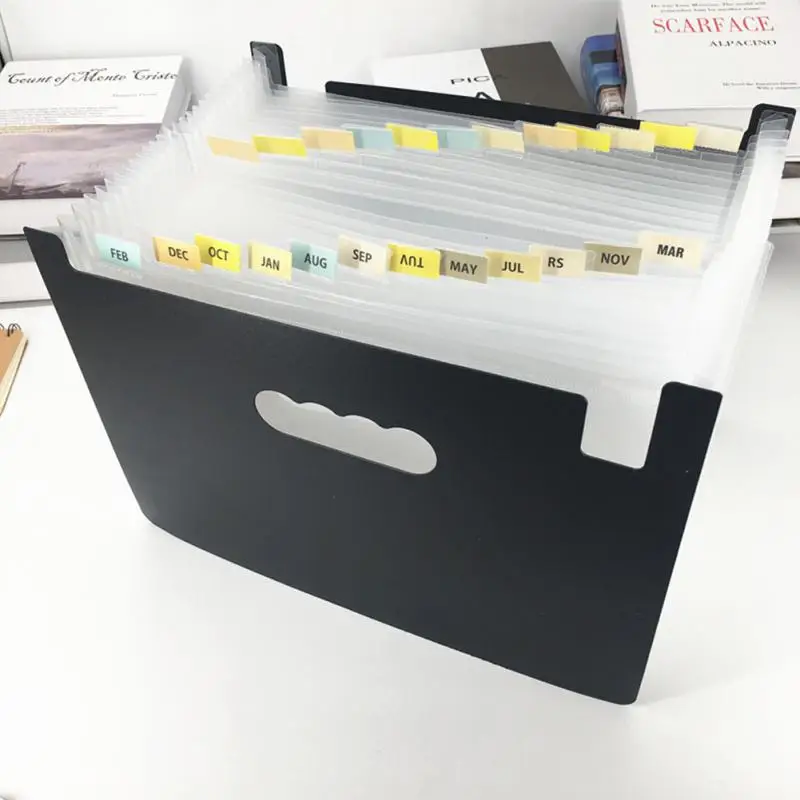 

Flexibility Office Organizer Bag Protect Files Expanding Storage Folders 13 Layers 35 Individual Pockets Unique Design 30cm