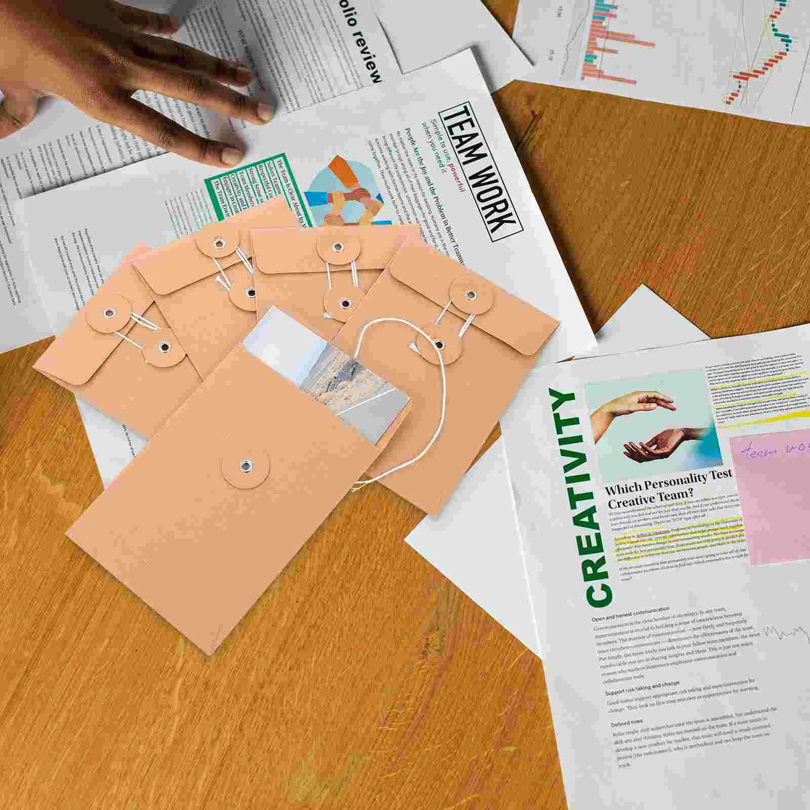 

25 шт., бумажные пакеты для документов