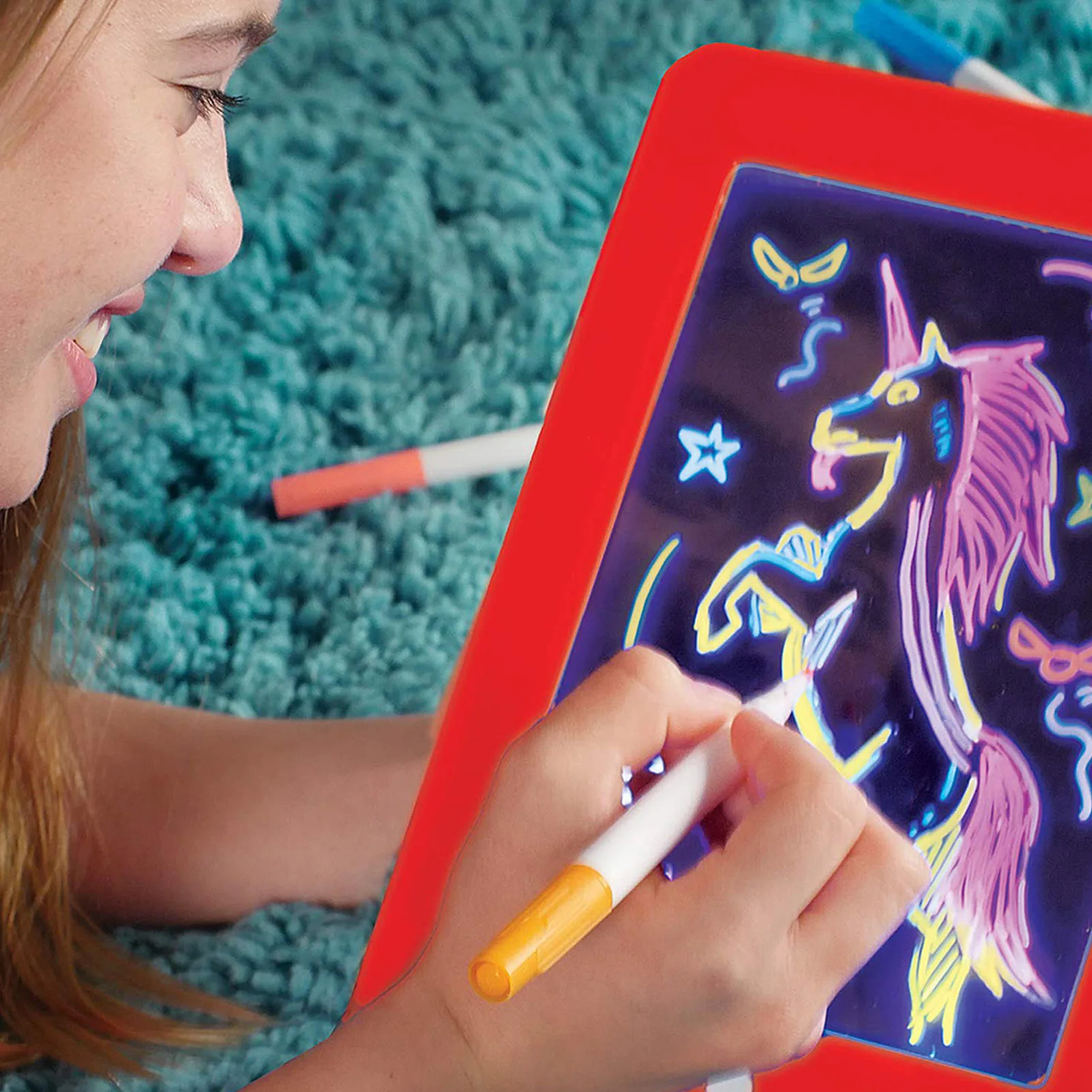 

Doodle Pad Drawing Board For Kids Kids Glow Writing Pad Promoting Creativity And Imagination 3D Draw Pad Set For Kids