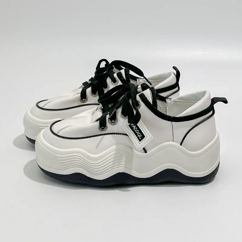 

Женские модные кроссовки, новинка весны 2023, повседневные дышащие кроссовки на толстой подошве, увеличивающие рост, женские спортивные Нескользящие кроссовки для бега