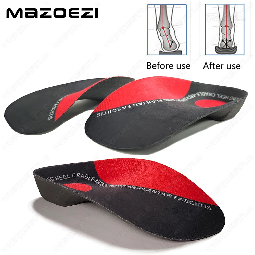 

EVA 3/4 Severe Flat Feet Insoles Orthotic Arch Support Inserts Orthopedic Shoes Soles Heel Pain Plantar Fasciitis Men Woman Pads