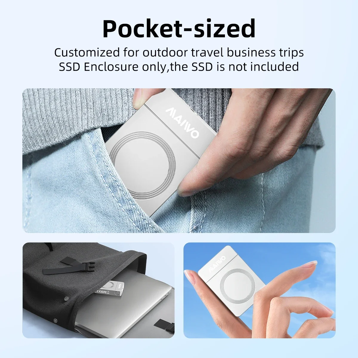 MAIWO 2230 M.2 NVMe SATA SSD корпус 10 Гбит/с Алюминиевый USB 3 2 Gen2 NVME NGFF для iPhone 15 Pro Max prors MacBook