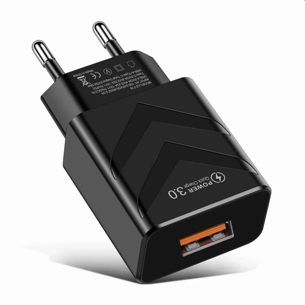 

10pcs/lot Eu US 3A 18W Fast Quick Charging AC Home Travel Power Adapter Wall Charger Plugs For IPhone 12 13 Samsung xiaomi htc