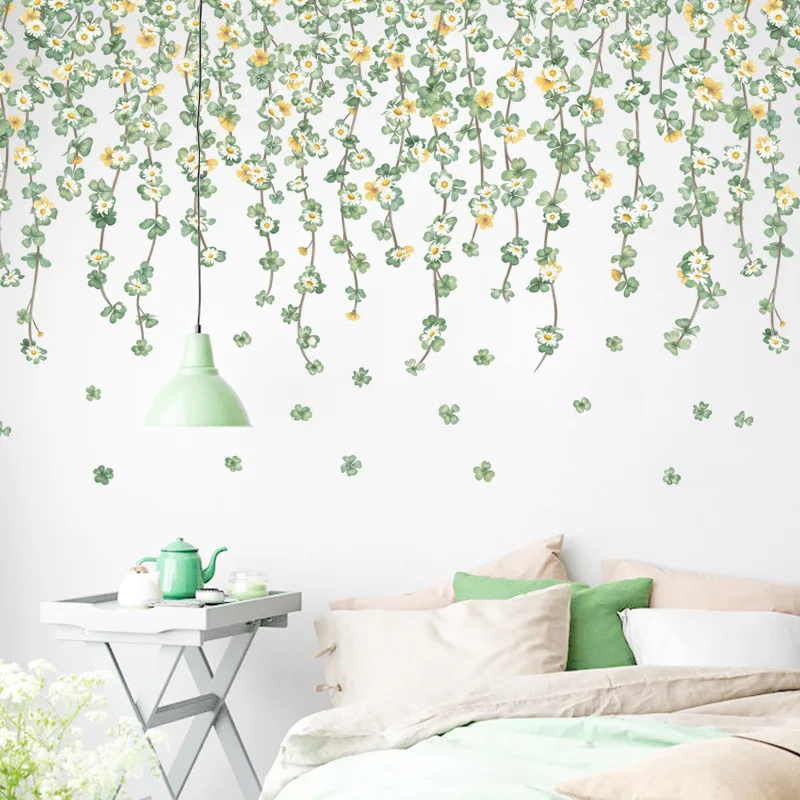 

Wall Stickers Plants for Living Room Home Decoration Wall Decals Paste Posters Murals Self-Adhesive Waterproof Wallpapers