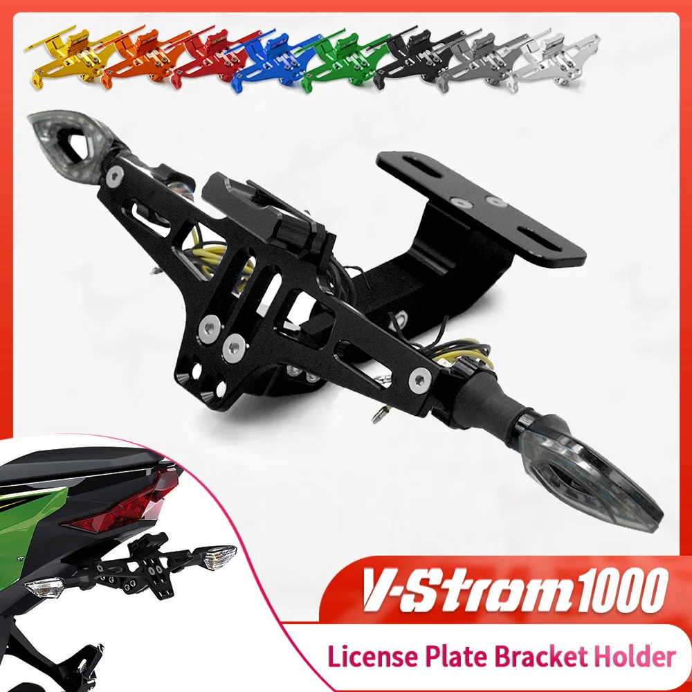 

For SUZUKI VSTROM 1000 2014 2015 2016 2017 2018 2019 Motorcycle License Plate Bracket Licence Plate Holder Number VSTROM-1000