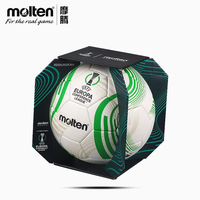 Molten F5U5000-12 Football F5C5000 Size 5 Soft Leather Official Match Ball for Adult Indoor Outdoor Training Original