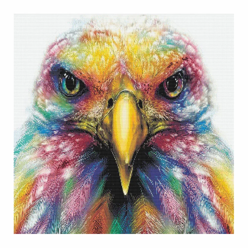 

DIY 5D diamond painting eagle cross stitch set full diamond embroidery mosaic animal pictures decorative gifts