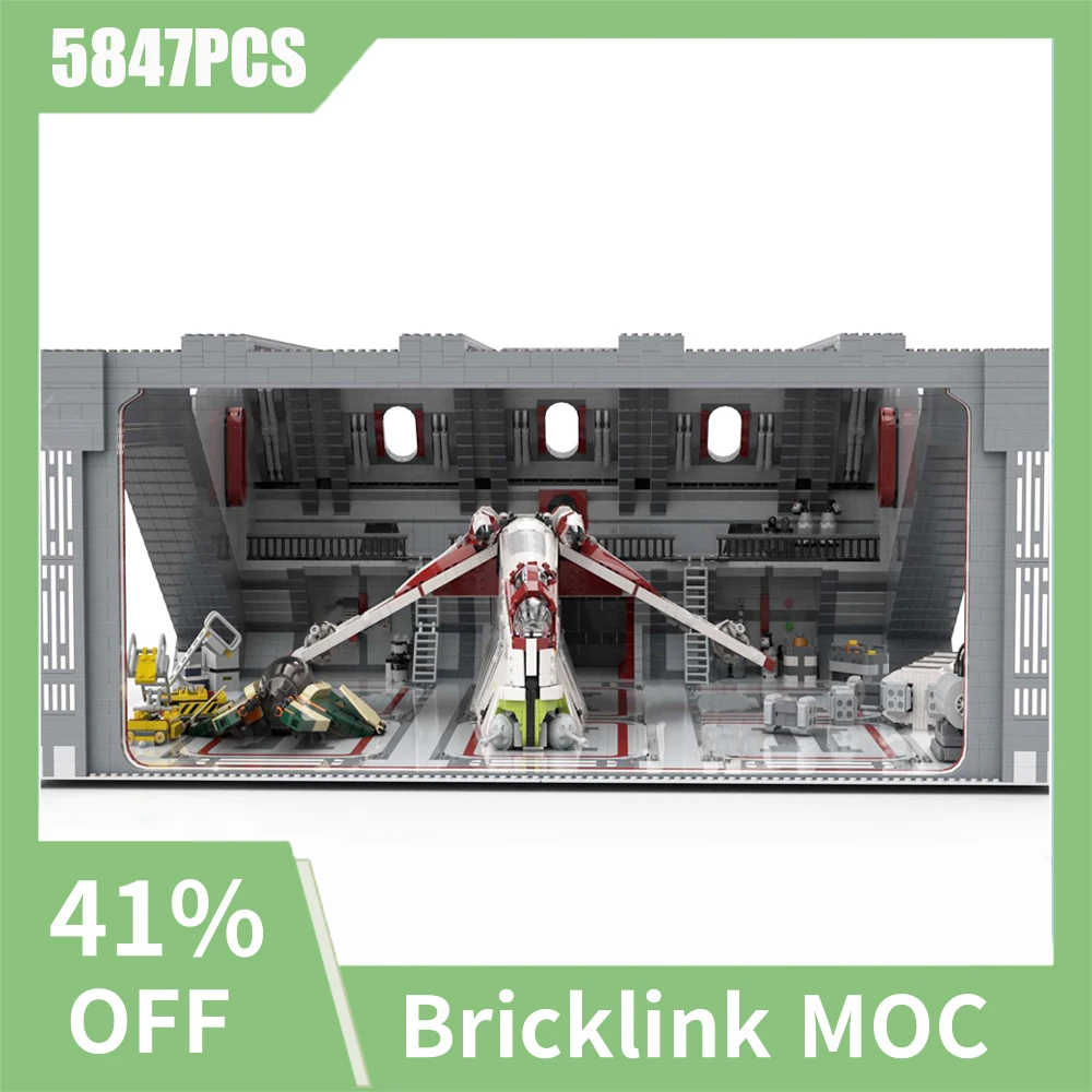 

NEW Famous star battle Movie LA spaceships Venator Hangar creative ideas AT Children Toy Birthday Gift Building Blocks MOC-75309