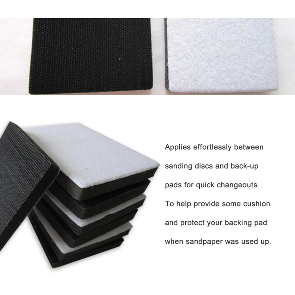 

Tools Interface Pad Sander Backing Hook&Loop Interface Pad Sponge White